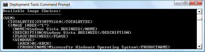 Display index information