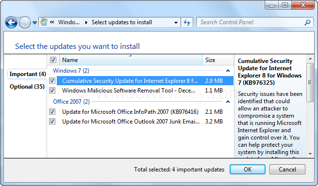 IE Updates
