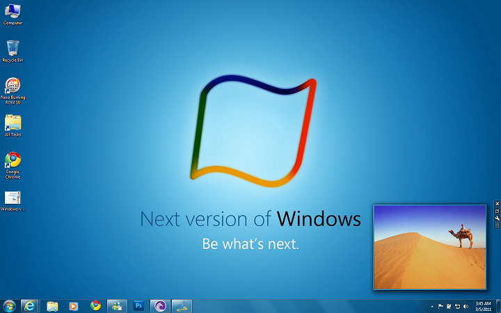 Windows vNext Theme pack for Windows 7 Preview