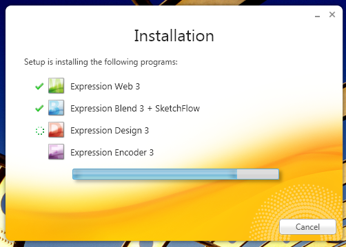 Installing Expression Studio 3