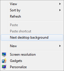 Desktop Context Menu