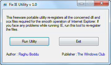 Fix IE Utility v1.0