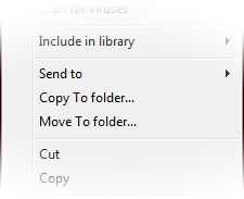 Copy To Folder and Move To Folder Context Menu added
