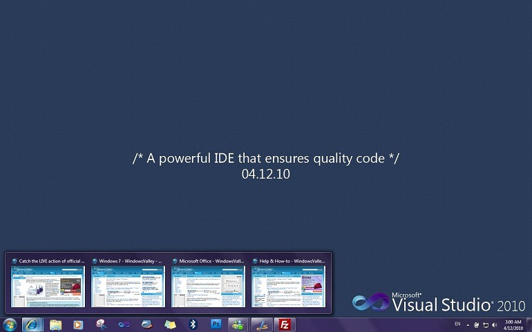Visual Studio 2010 Theme for Windows 7
