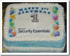 Microsoft Security Essentials Celebrates First Birthday