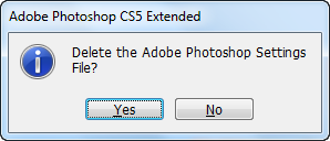 Reset Adobe Photoshop