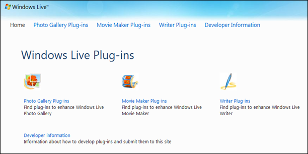 Windows Live Plugins