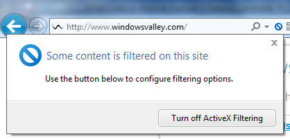 ActiveX Filtering