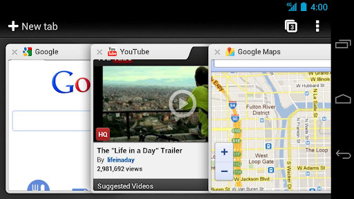 Chrome Beta for Android 4.0