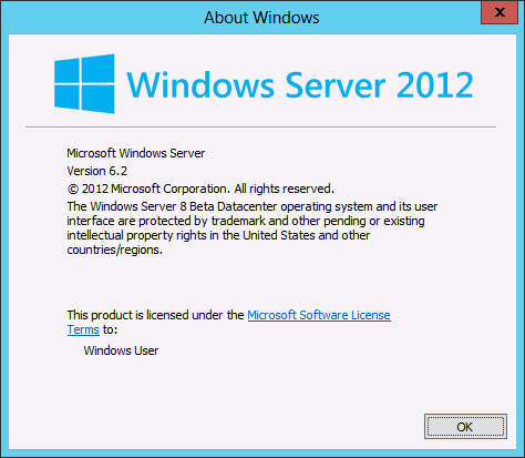 Windows Server 2012 Windows Server 2012