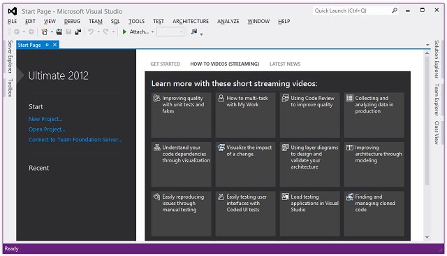 Visual Studio 2012 